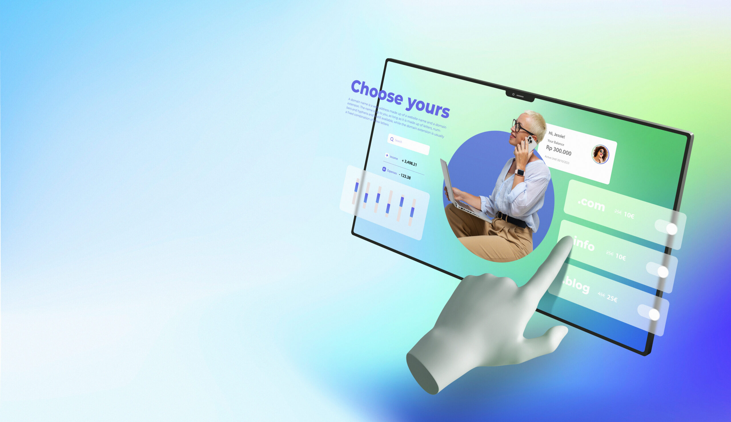 renderizacao-3d-no-conceito-de-hospedagem-de-sites